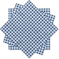 Vista 12 de Gatherfun Servilletas de papel desechables a cuadros blancos y negros para cenas, picnic y fiestas (paquete de 50)