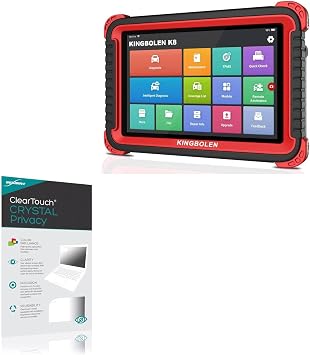BoxWave Screen Protector Compatible with KINGBOLEN K8 OBD2 Scanner - ClearTouch Crystal Privacy 2-Pack, Privacy Screen Protector Flexible Film Clear