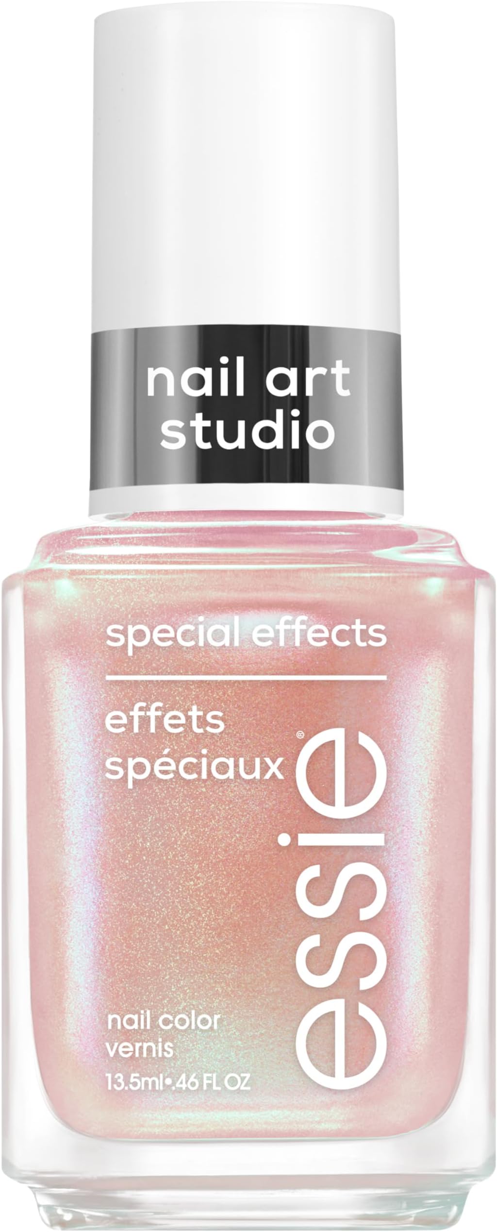 Nail Art Studio Special Effects Chrome Polish, Vegan, Peach Nail Polish, Gilded Galaxy, 0.46 Fl Oz