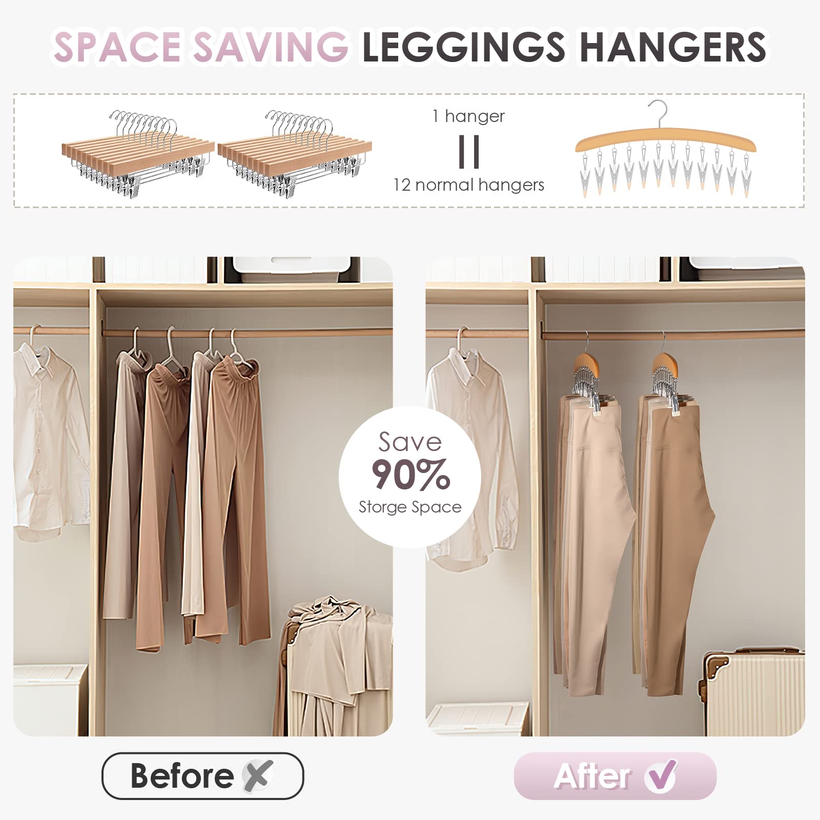 MEILIDY Pants Clothes Hangers