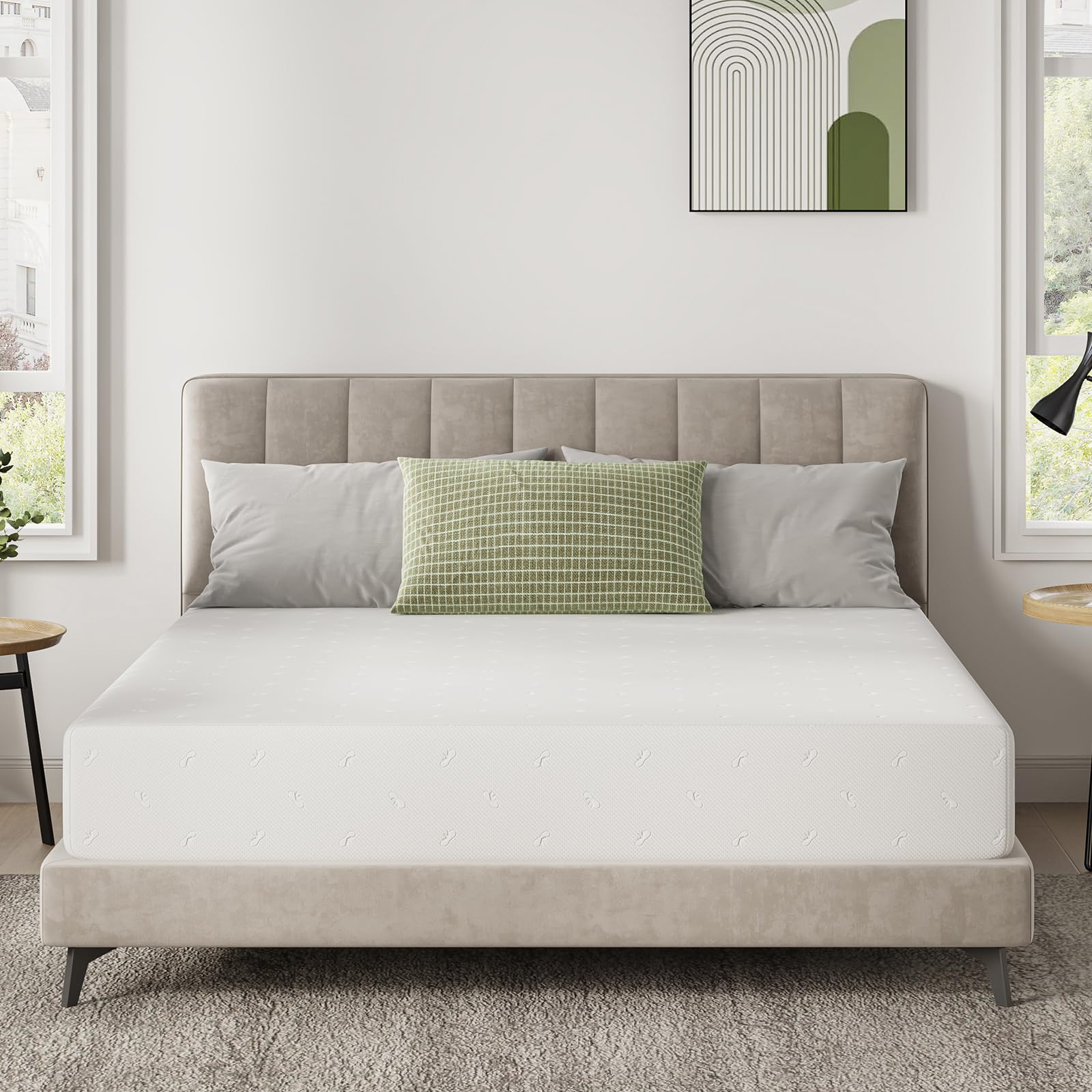 Novilla King Mattress 10 Inch, King Memory Foam Mattress for Pressure Relief & Balanced Support, Nightlong Cooling Comfort, CertiPUR-US Certified Mattress in a Box