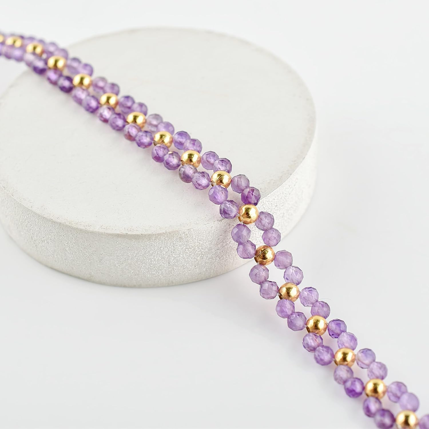 InfinityGemsArt Artisan Bracelet for Women – Natural Birthstone Gemstone, Handmade 14K Gold Plated Adjustable Chain, Dainty Chakra Jewelry, Christmas Gift for Her
