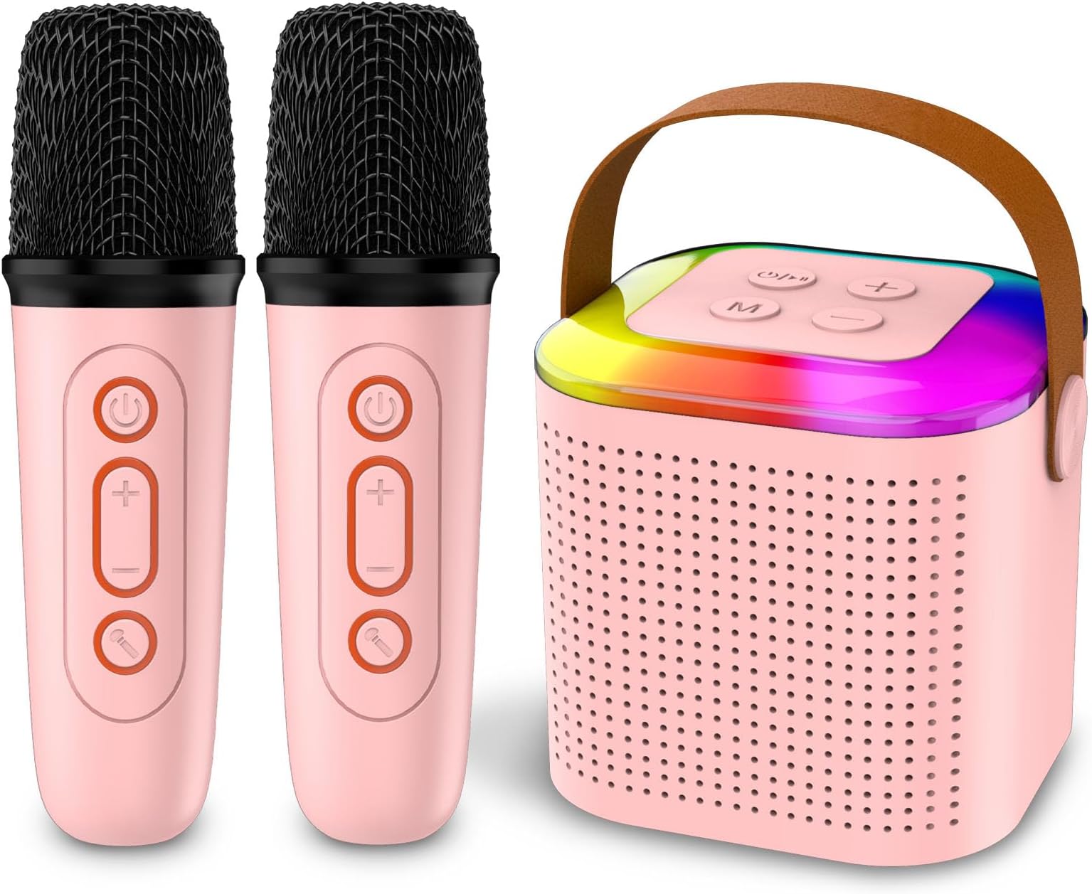 BONAOK Karaoke Set Mit 2 Mikrofonen - Bluetooth Karaokemaschine Für Kinder & Erwachsene