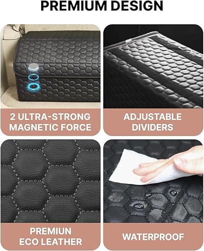 Miniatura 3 de Owleys Organizador de maletero para automóvil, contenedores de almacenamiento plegables, mantiene los alimentos, el equipo deportivo y las