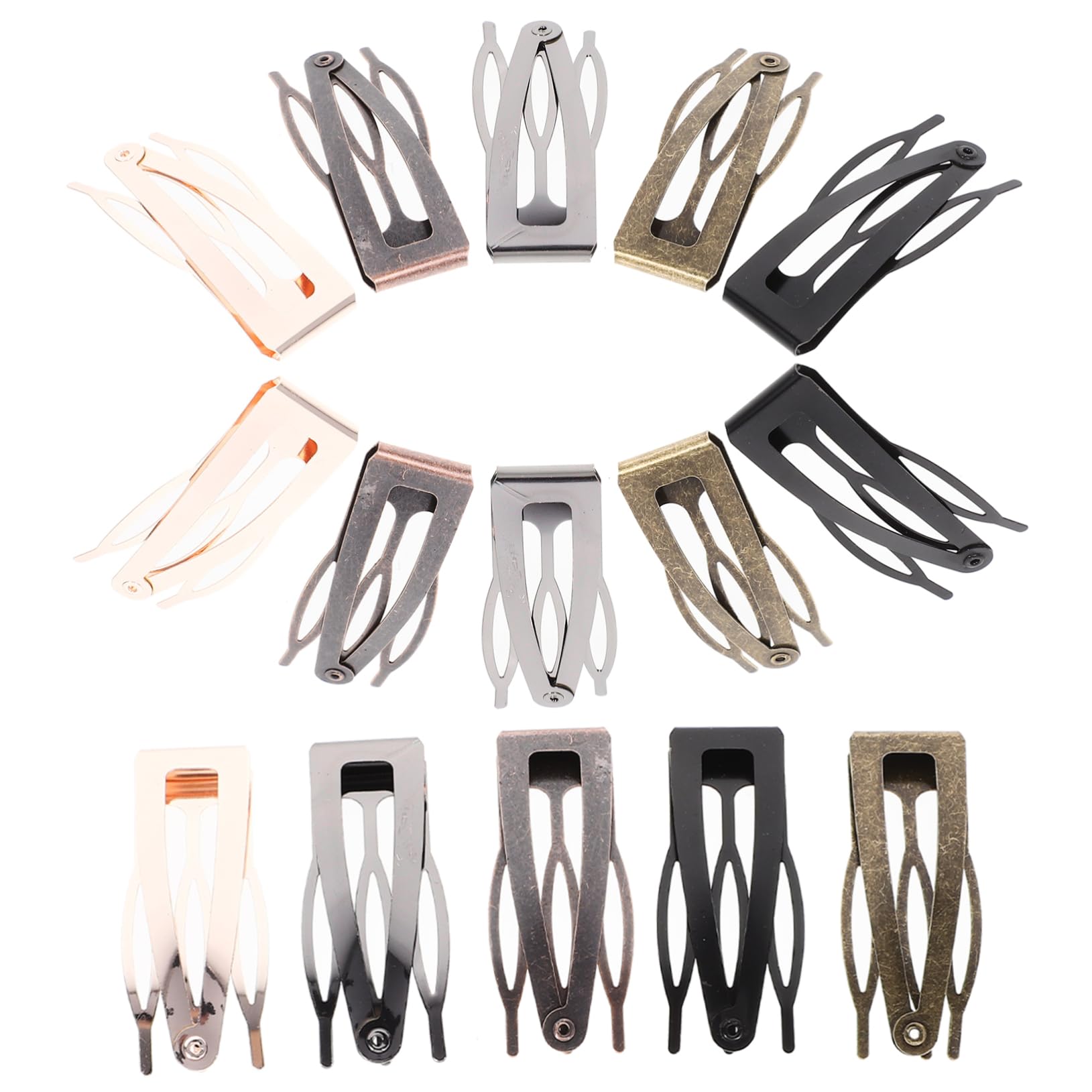 Hemobllo 40 Pinzas Pelo de Metal para Mujer y Niñas, Diseño Elegante y Creativo, Resistentes para Fijar el Cabello Suelto, Accesorios Prácticos y Delicados