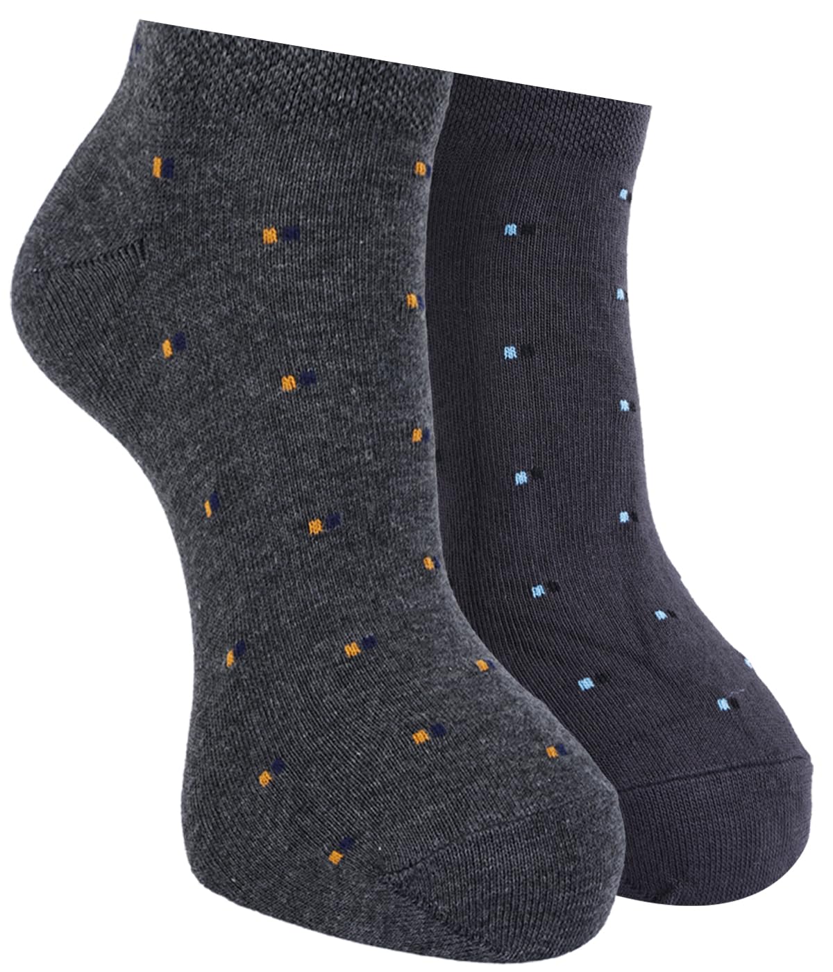 force nxt BY Dollar Socks for Men Solid Ankle Length Cotton Socks, Free Size, Pack of 2 (Multicoloured)-picture-23