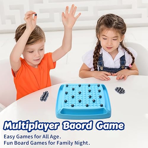 Miniatura 3 de Juego de ajedrez magnético, juego de ajedrez magnético ideal para juegos familiares y amigos, noche de 2 a 4 jugadores (cian)