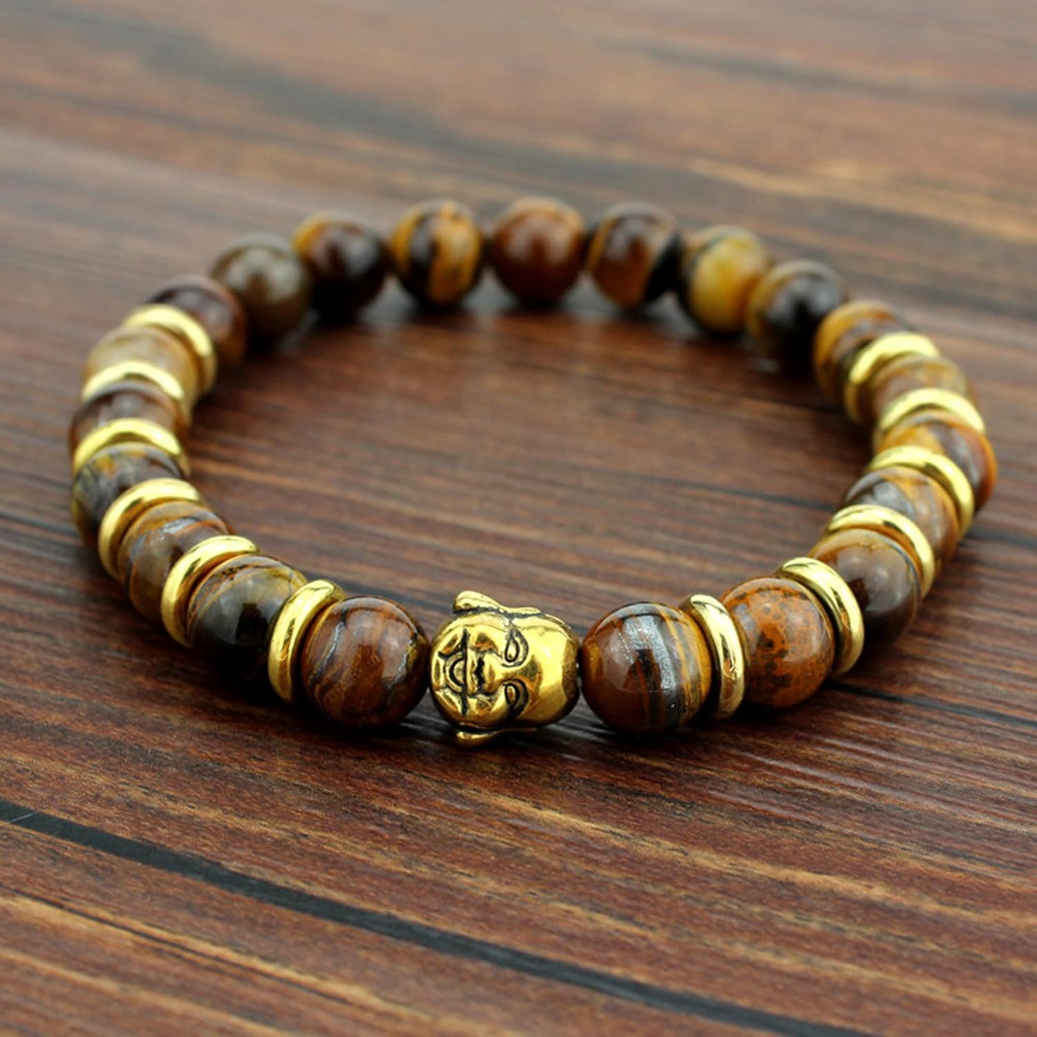 RUBYCA Buddha Metal Loose Beads Antique Tibetan Style Spacer Charm for Jewelry Making Bracelet Necklace DIY Crafts (20PCS, Gold Color) - Image 6