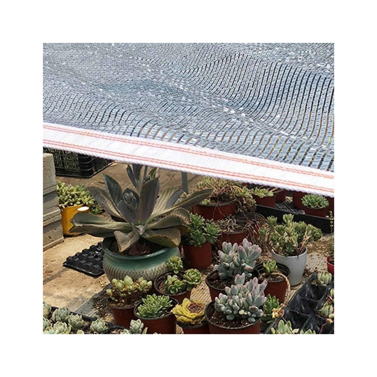 GJZQDKX Aluminum Shade Net 85% UV Protection Cover for Cars, Greenhouses, and Patios - Available in 2x4m, 3x, 4x5m, 4x6m, and 4x7m (13x23ft) with Grommets