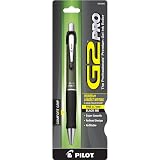 PILOT G2 Pro Refillable & Retractable Rolling Ball Gel Pen, Fine Point, Barrel Colors Vary, Black Ink, Single Pen (31095) – view 1