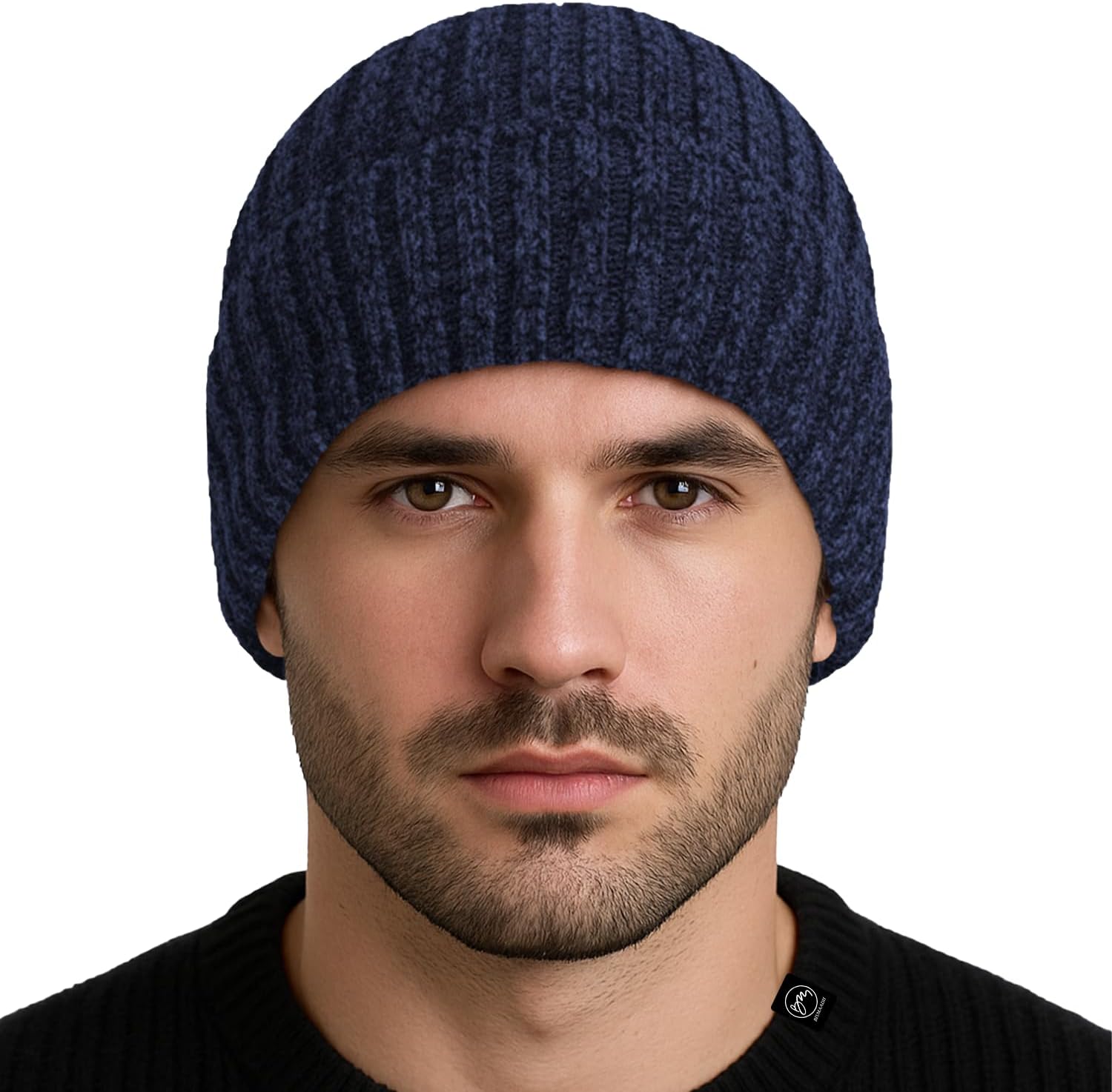 BISMAADH Winter Cuffed Beanie for Men Women Fleece-Lined Beanie Soft Warm Thick Knit Ski Thermal Cap