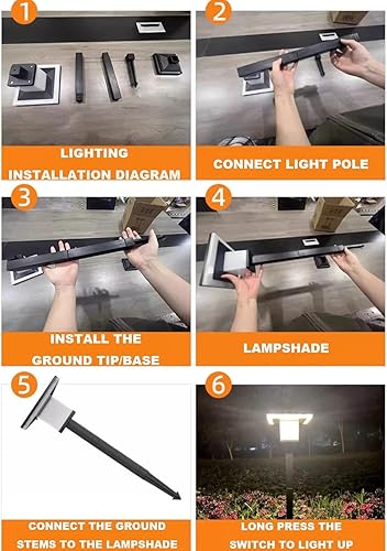 Miniatura 7 de DOSSAE Lampara Solar Exterior Jardín,Luces Solares Led Exterior Jardín Suelo,Luz Solar Exterior Jardín Impermeable IP65,adornos Jardín,para Patio,