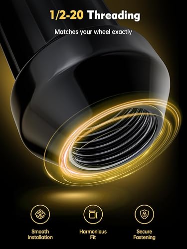 Miniatura 5 de MIKKUPPA 23 tuercas de repuesto de 12 pulgada a 20 para Jeep Wrangler JK 1987-2018, Jeep Liberty 2002-2012, rueda de repuesto Jeep Grand Cherokee