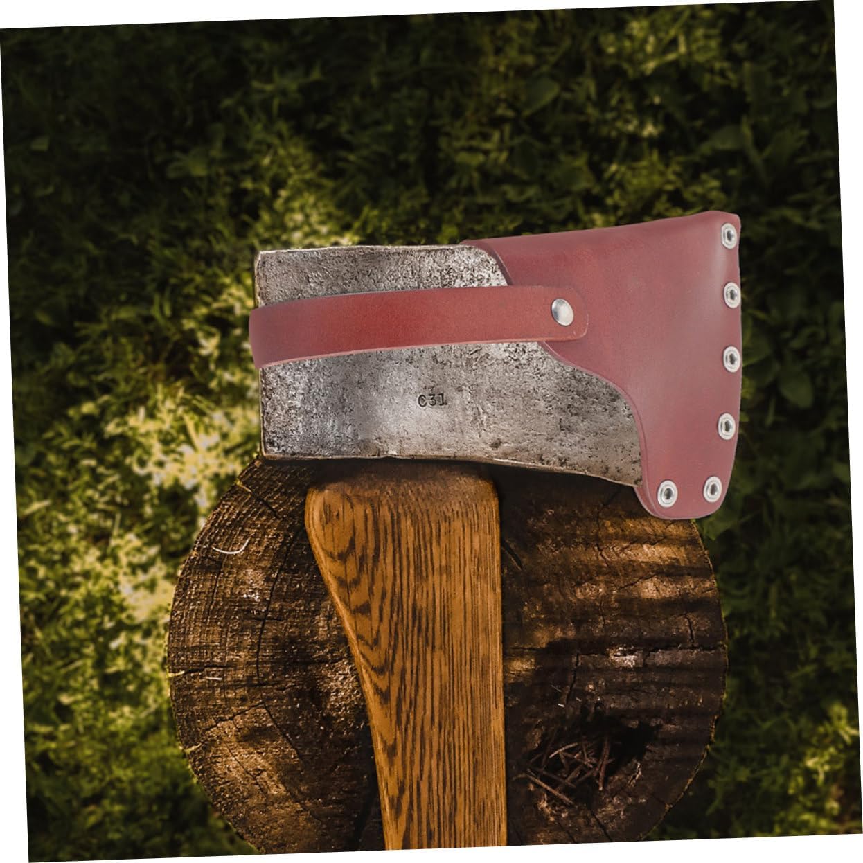 Leather Hatchet Axe Protective Case Axe Head Cover for Camping Outdoor