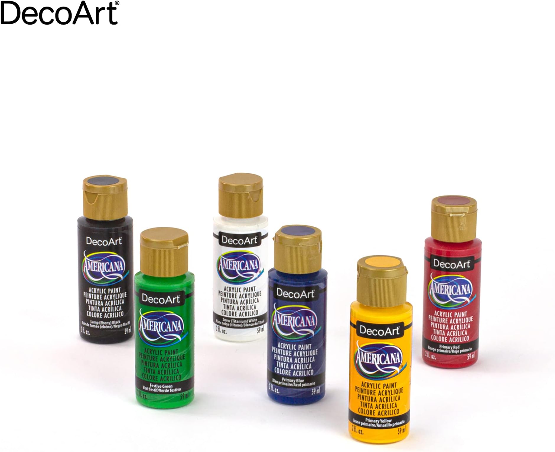 Americana Matte Finish Acrylic Paint Primary Sample Pack