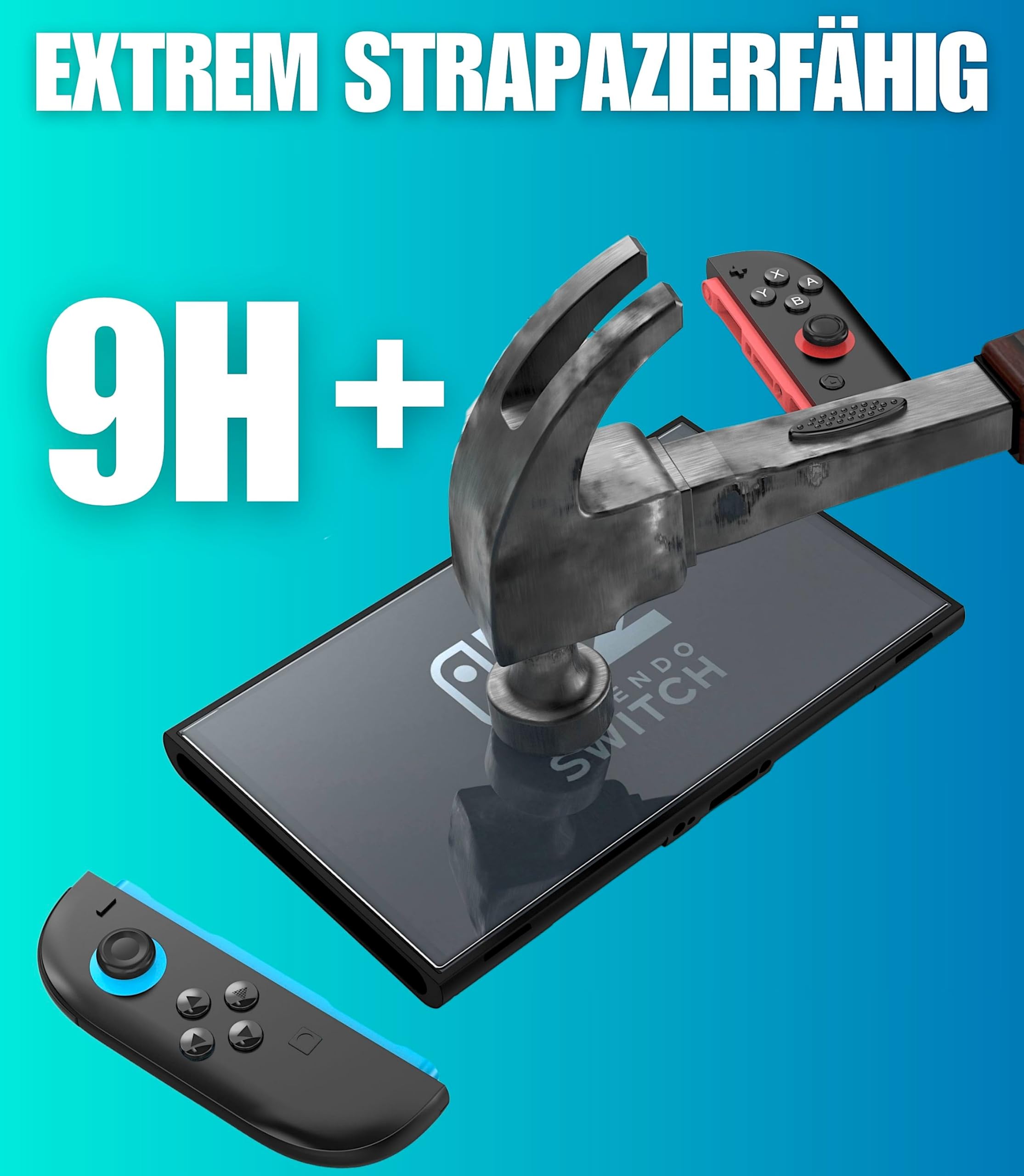 XeloTech Panzerglas für Nintendo Switch 2 (Modell 2025) – 9H Displayschutzfolie, Kratzfest & Full Coverage Schutzfolie, 2 Stück – Getestet von Gamers