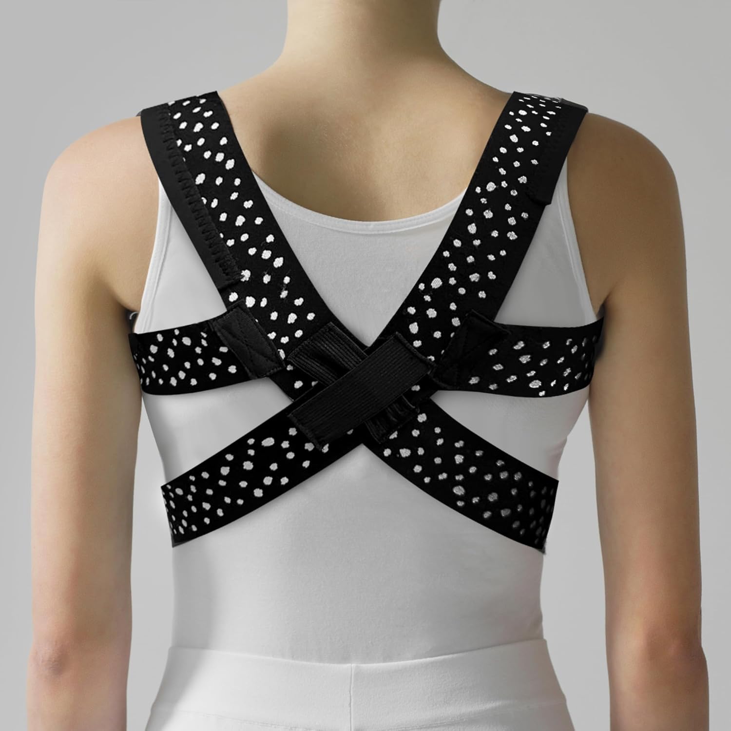 Posture Corrector Back Support – Adjustable Brace for Proper Alignment & Comfort (Oxygen Pattern, L-XL (Fits chest circumference 95-130cm))