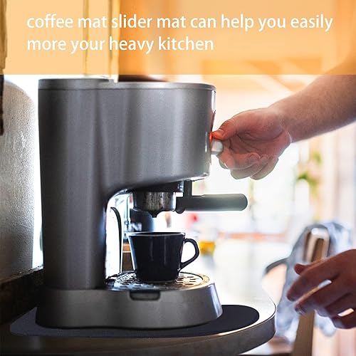 Miniatura 2 de Degpum Alfombrilla para cafetera para cafetera deslizador de electrodomésticos de cocina deslizador para mostrador de electrodomésticos de cocina