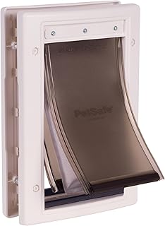 PetSafe - Haustiertür für Extreme Wetterbedingungen - Mit DREI Klappen, Energieeffizient, Anpassbarer Rahmen - Wetterbeständig, Isolierung gegen Hitze und Kälte - Klein product image