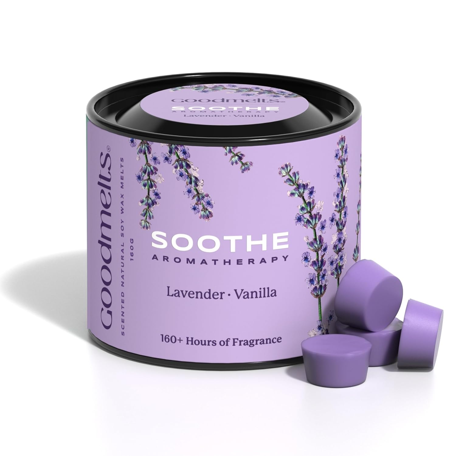 Soothe Aromatherapy Scented Wax Melts – Lavender & Vanilla | Natural Soy Wax Cubes for Home Fragrance | Essential Oil Infused, Vegan | Long Lasting 160–200 Hours, Smoke-Free