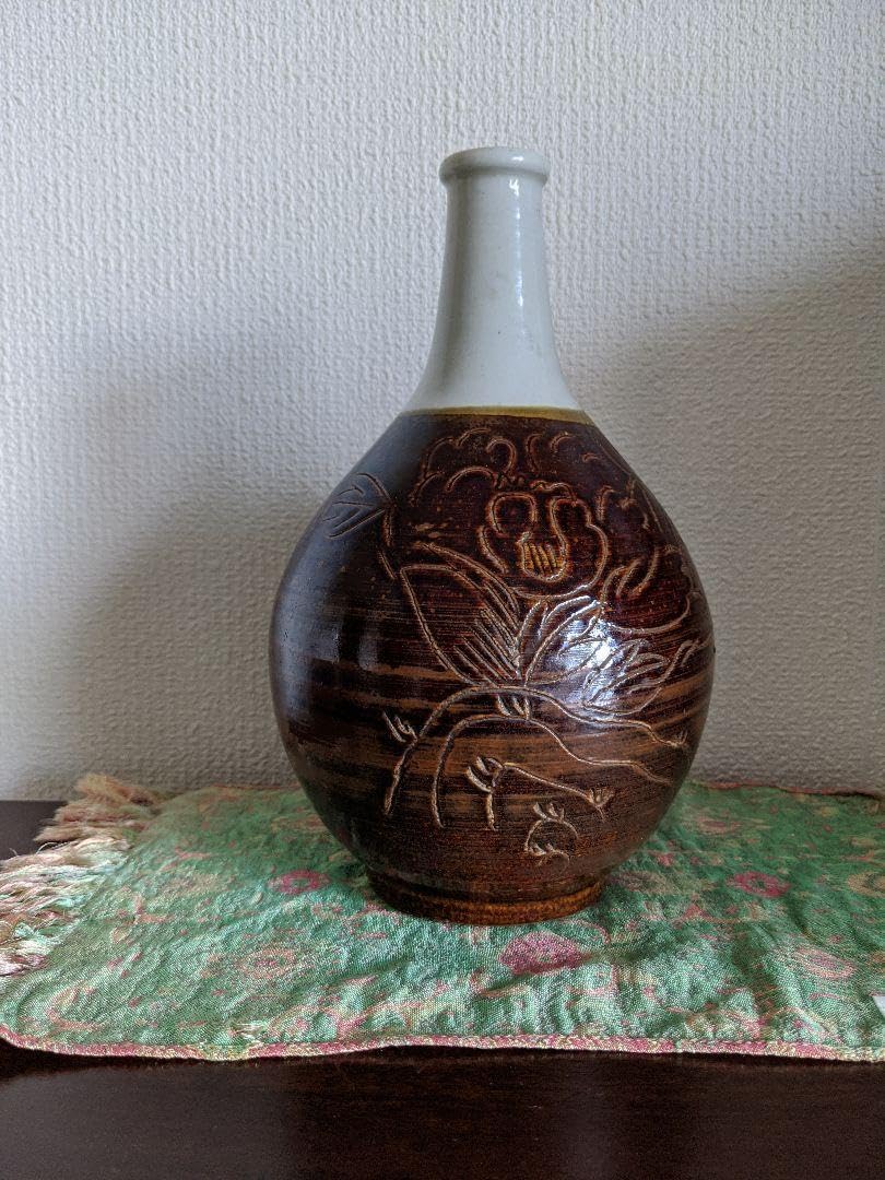 徳利 小割哲也 陶房 無心窯 織部 作家 とっくり 陶芸 酒器 陶器