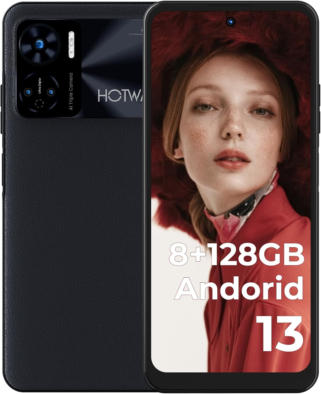 HOTWAV Note 12 Smartphone Android 13 2023, 8GB+128GB (1TB TF) 48MP 6.8″ HD+Cellphone,6180 mAh Battery 20W Fast Charging, Octa-Core 4G LTE Dual SIM Face ID/Fingerprint/GPS/NFC(Black) HOTWAV Note 12 Smartphone Android 13 2023, 8GB+128GB (1TB TF) 48MP 6.8″ HD+Cellphone,6180 mAh Battery 20W Fast Charging, Octa-Core 4G LTE Dual SIM Face ID/Fingerprint/GPS/NFC(Black)