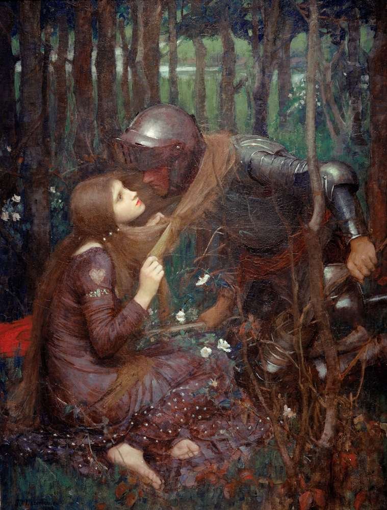 SOLOVER Beach Towel,Bath Towel,Sports Towel For Sports Fitness Yoga Swimming Travel Bathing -John William Waterhouse - La Belle Dame Sans Merci Ii -110X150 cm (approx. 44X60 inch)