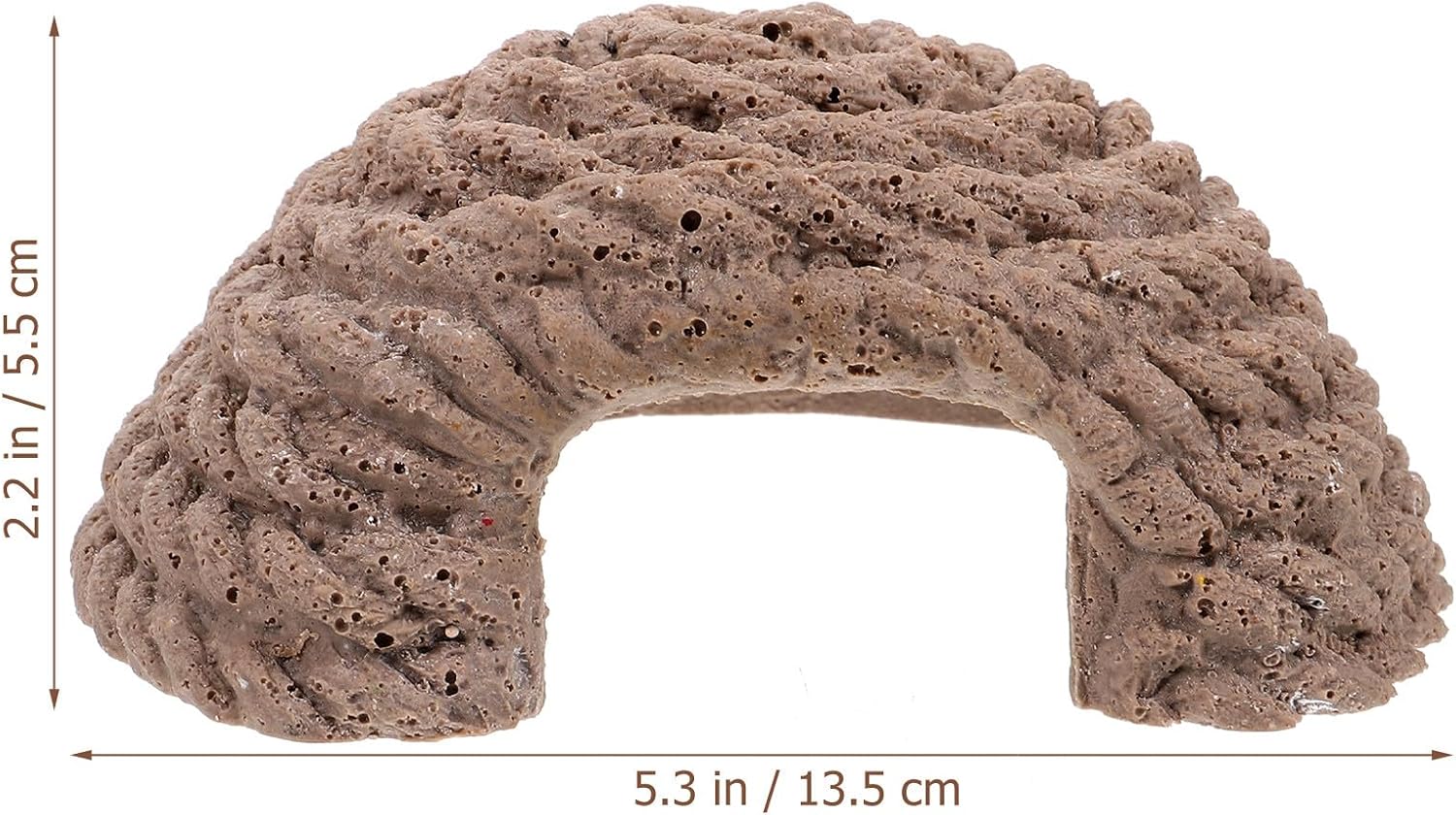 Homoyoyo Resin Reptile Hideout and Turtle Hiding Place Small Crawl Pet Hide Cave with Basking Platform for Tortoises Lizards Snakes and Amphibians Habitat