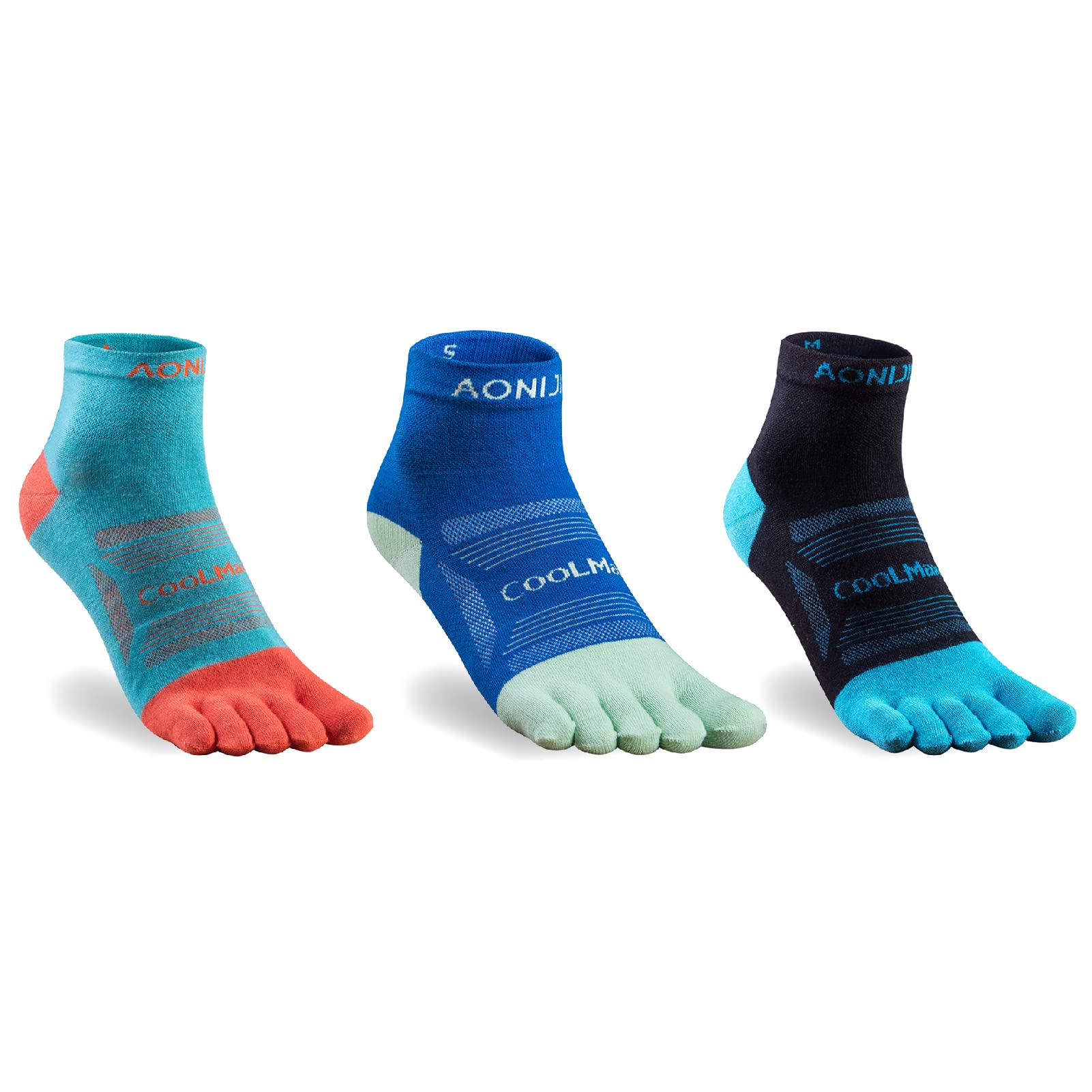 YAPJEB Toe Socks Five Toe Socks Quarter Socks Running Socks for Running Hiking Climbing