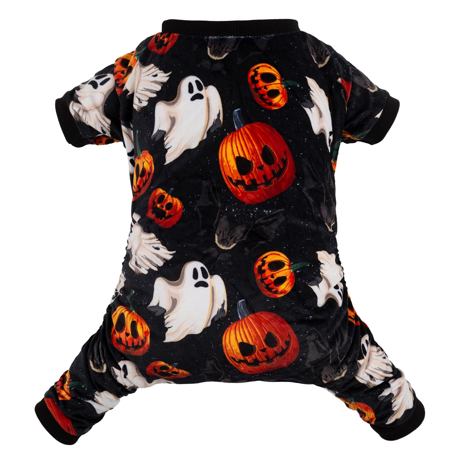 CuteBone Halloween Dog Pajamas Fleece Puppy Onesie Winter Cat Jammies Keep Your Pet Warm in The Cold Weather P166XL