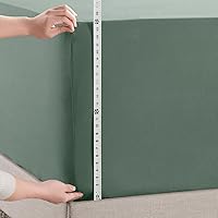 Vista 123 de Empyrean Charcoal Grey Extra Deep Pocket Fitted Sheet Full Size, Hotel Luxury Deep Pocket Full Size Fitted Sheet Only Easily Fits 18 to 24 Inch