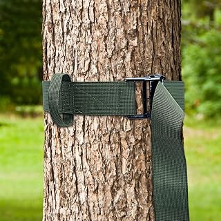 Tree Strap,Hunting Safety System Tree Stand Harness Fall Protection Quick Connect Support Climbing Straps Treestands Belt for Hunter Outdoors Tree-Stand Hunting Accessories, 6ft(Green)
