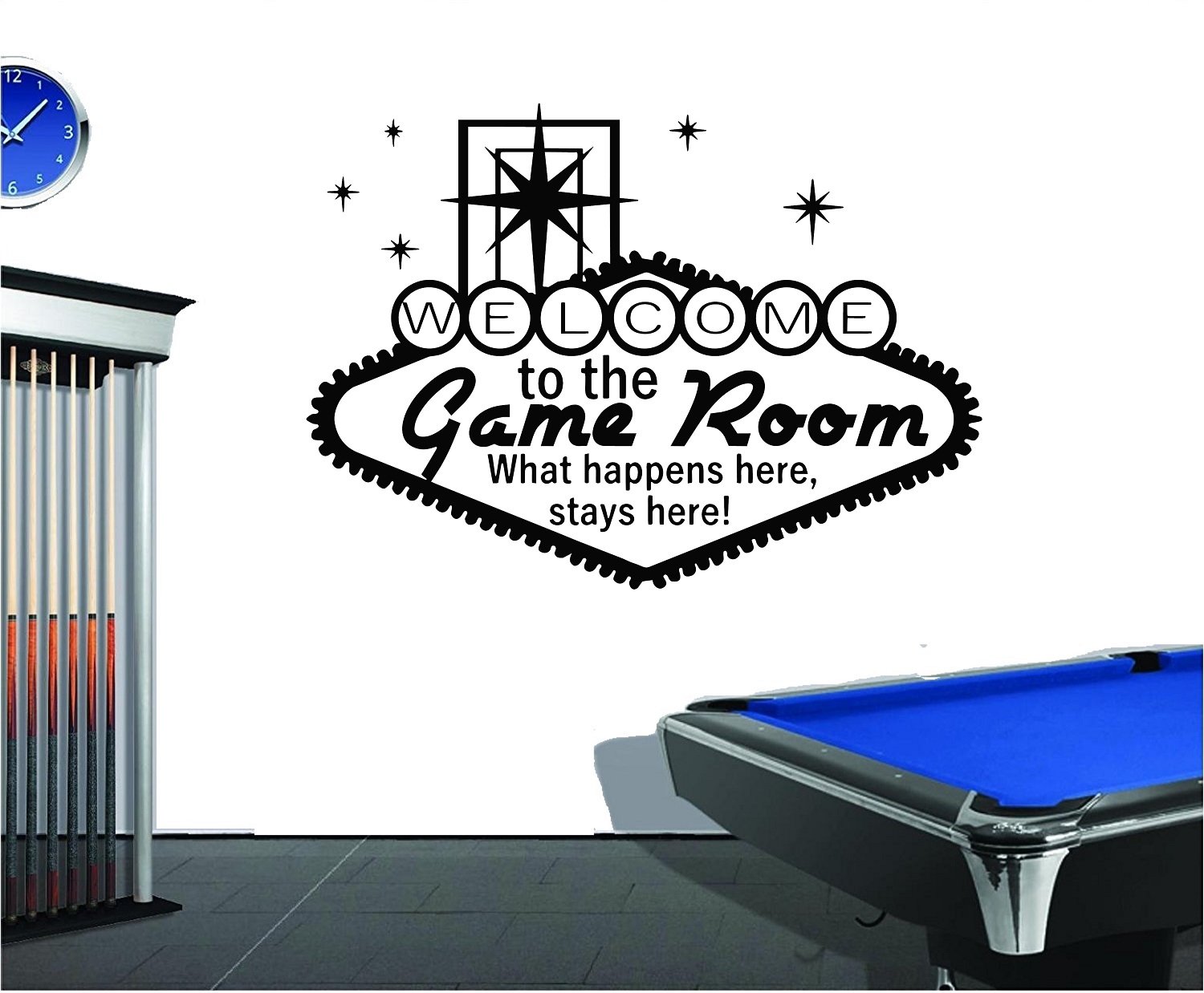 Welcome to The Game Room Wall Sticker Boys Teens Bedroom Door Decal Children Bedroom Living Play Room Art Decor Poster (22