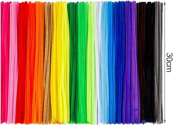 Pipe Cleaner Set Flexible Pipe Cleaners 100pcs 30cm Pipe Cleaner 20 Colors Chenille Stem Colorful DIY Project Art Craft Twist Sticks Random Color