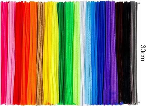 Pipe Cleaner Set Flexible Pipe Cleaners 100pcs 30cm Pipe Cleaner 20 Colors Chenille Stem Colorful DIY Project Art Craft Twist Sticks Random Color