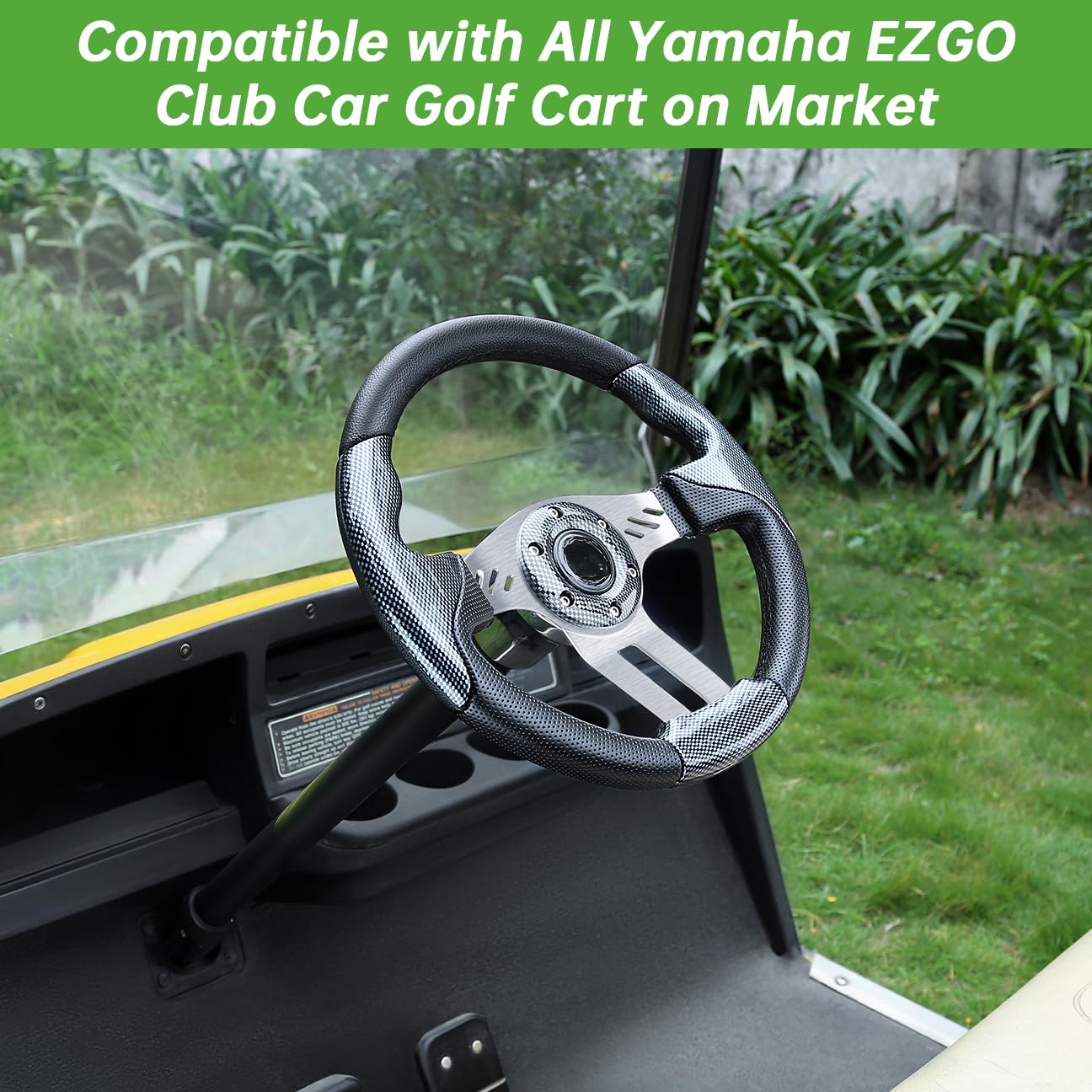 Produktbild von 10L0L Universelles Design Golfwagen-Lenkrad Passend Für Yamaha