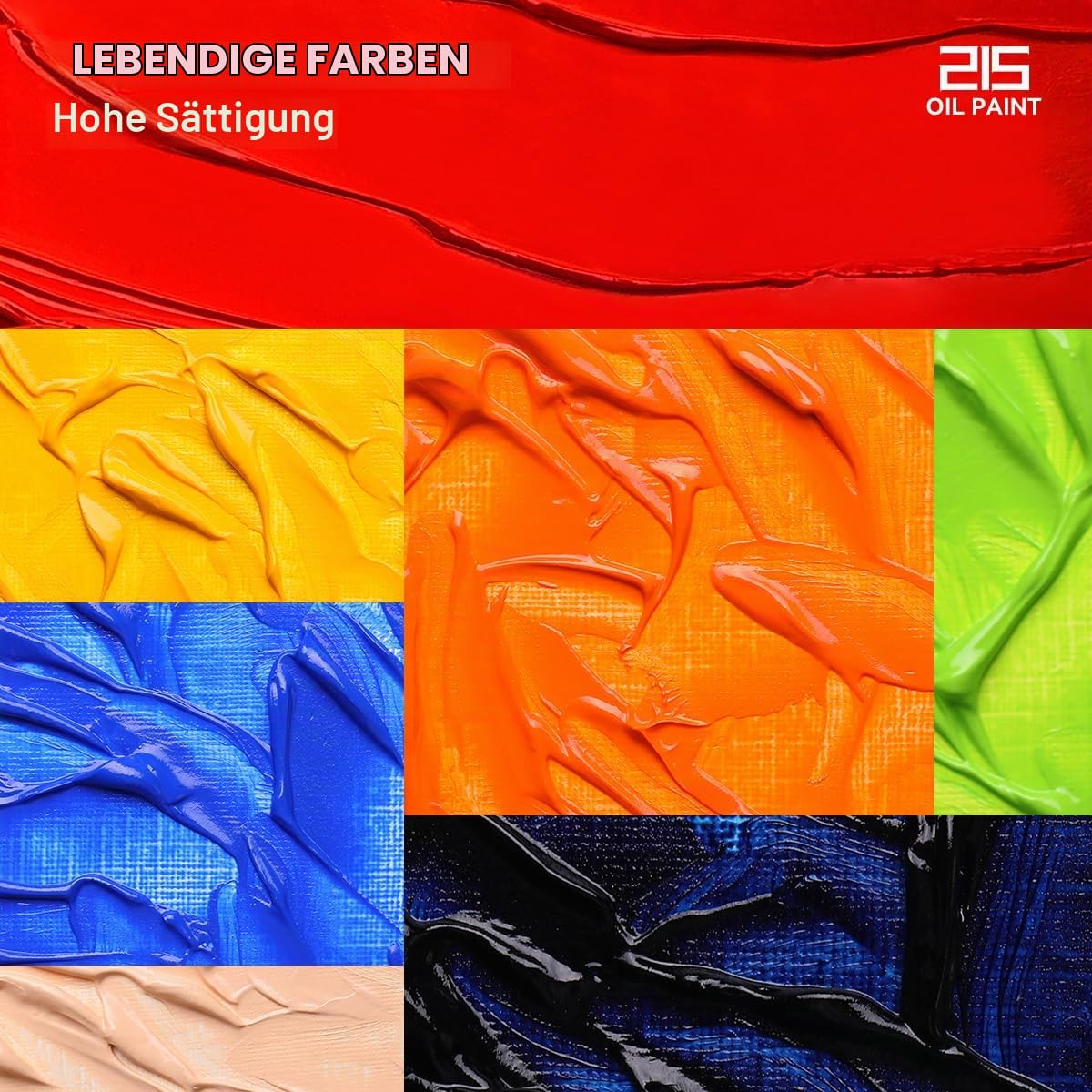 Paul Rubens Ölfarben Set, 40 Tuben à 50 ml, 40 Leuchtende Farben hochwertiger Künstler-Ölfarben, mit Ausgezeichneter Haltbarkeit und Deckkraft der Ölfarbe, Geeignet für Studenten, Künstler, Anfänger