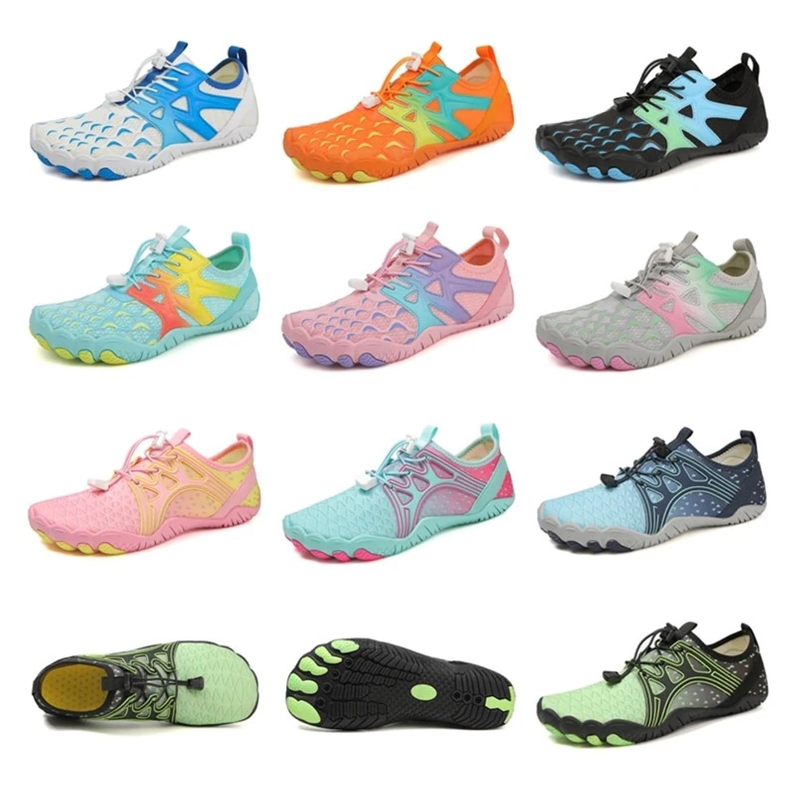 Scarpe da Acqua da Uomo E da Donna, Colorate, Ad Asciugatura Rapida, Antiscivolo, A Cinque Dita, for attività All'aperto, Nuoto, A Piedi Nudi, Scarpe da Acqua(Blue,42)
