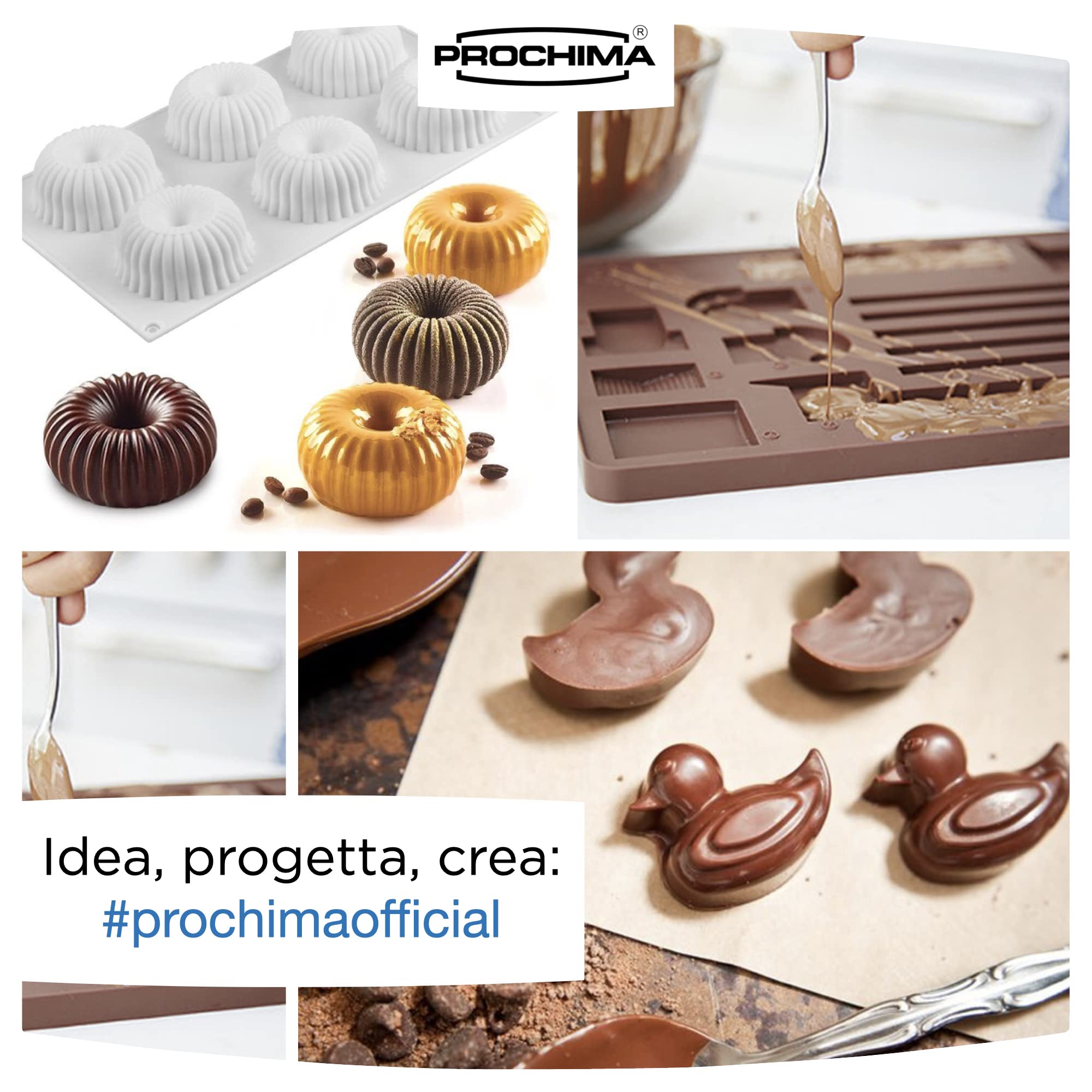 Prochima, Sillplay 184/30 A+B, Gomma Siliconica Bicomponente da Cucina, Prodotto Ideato per Stampi Antiaderenti per Derivanti dallo Zucchero, 100% Made in Italy, 1 Kg