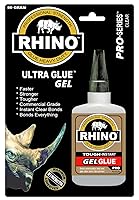 Vista 2 de Rhino Glue Gel, resistente 1.06 oz transparente