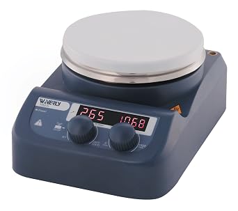 Waverly HS2-S Circular 5in LED Digital Hotplate-Stirrer, Ceramic Plate, max Temp 280C, 110V