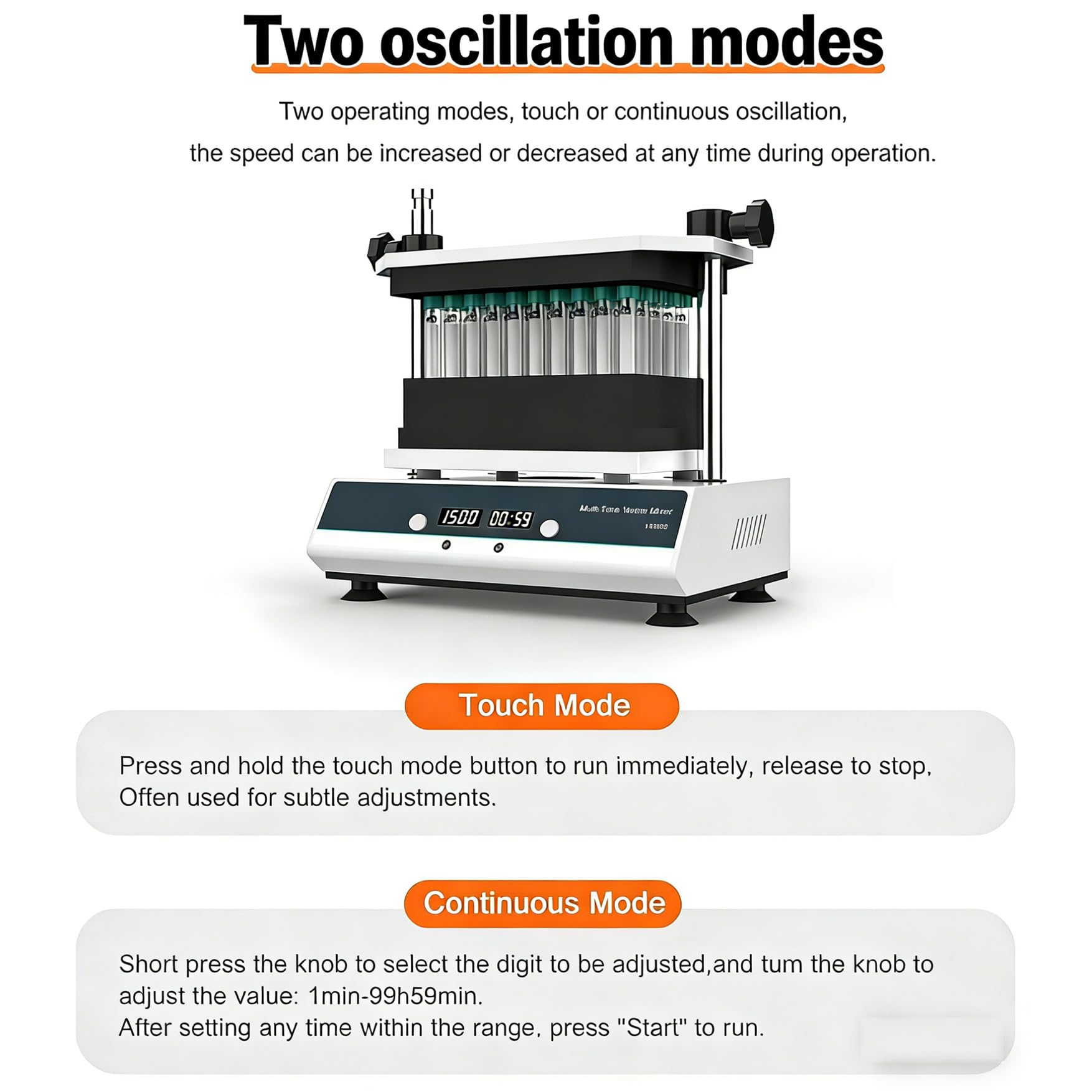 Mezclador De Vórtice Multitubo Con 3 Módulos, Agitador De Vórtice Para Laboratorio Científico, Compatible Con Tubos De 1,5Ml/2Ml/5Ml/10Ml/15Ml/50Ml, Para Mezcla De Muestras En Experimentos Médicos.