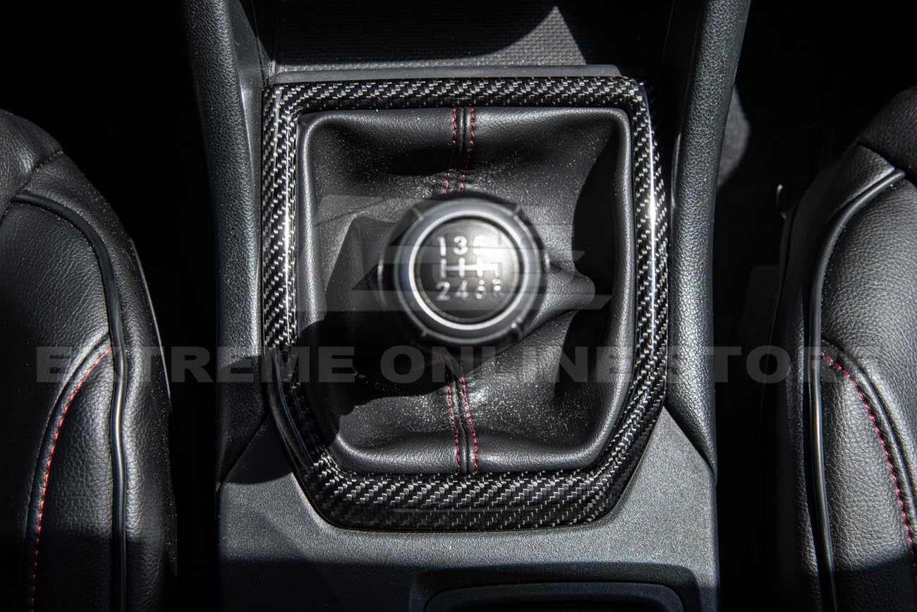 Extreme Online Store for 2022-Present Subaru WRX | JDM Factory Style Carbon Fiber Interior Tape On Center Gear Shift Drive Panel Trim Cover Kit