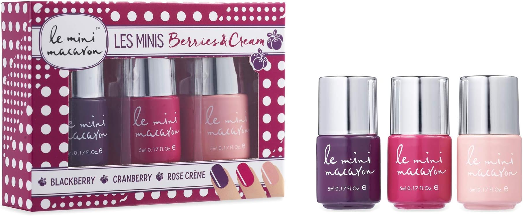 Le Mini Macaron Les Minis Gel Polish Sets (Berries & Cream)