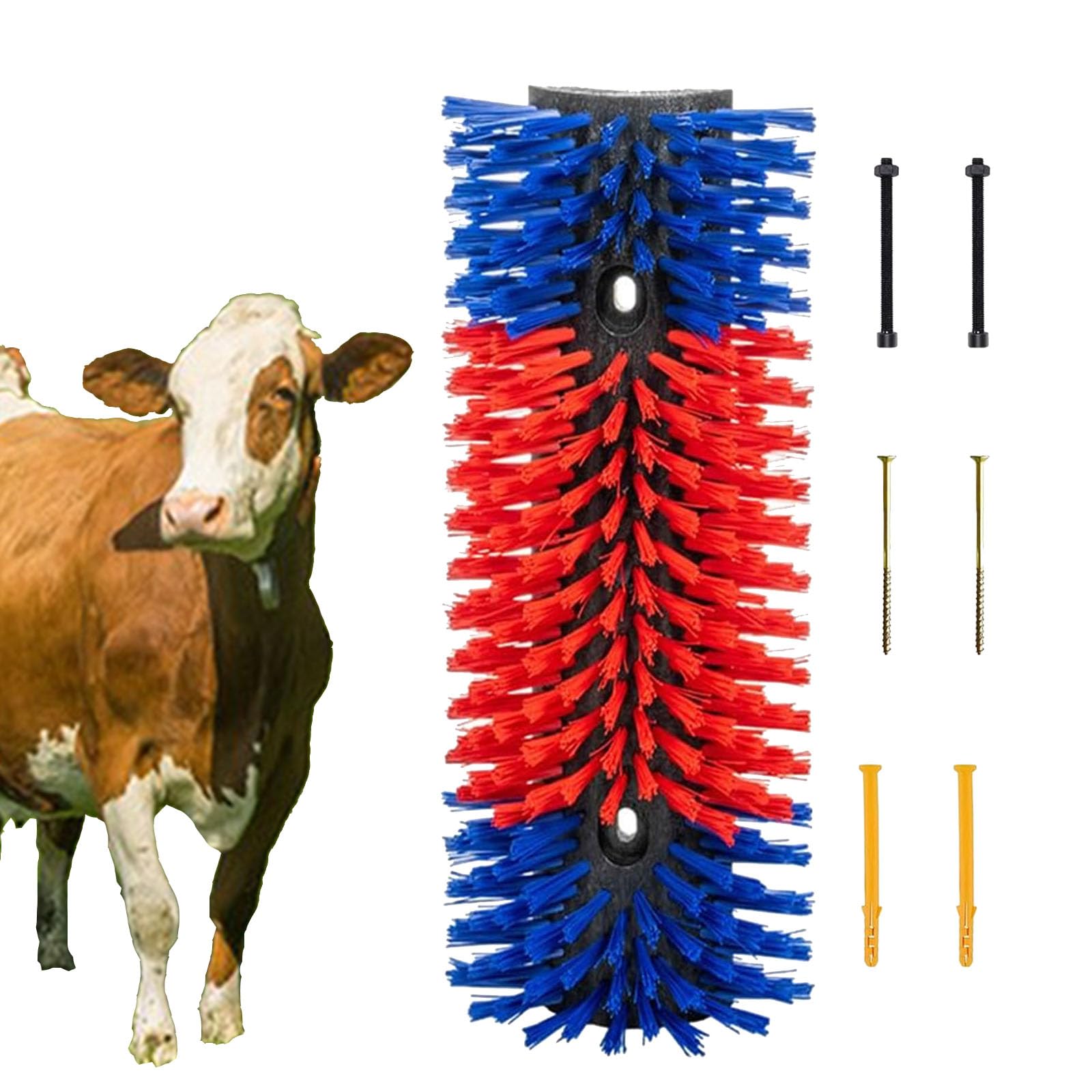 Rascadores para ganado de caballos, almohadilla para rascar caballos, cepillo de masaje para caballos, cepillo para ganado con 4 tornillos para cabra, ayuda para rascar animales para caballo