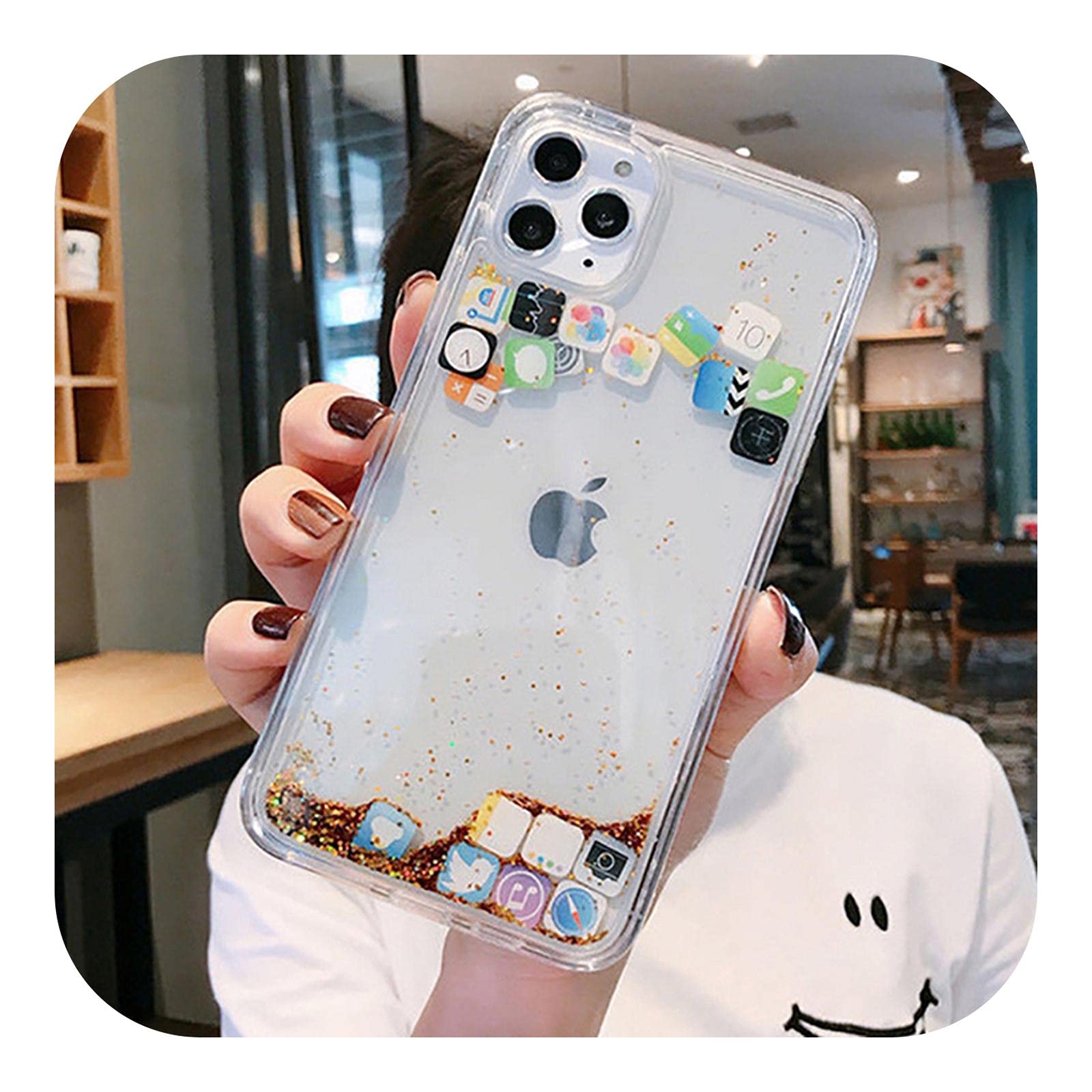 Amazon.co.jp: ダイナミッククイックサンドカバーFor iPhone 12 11 Pro