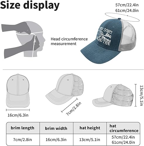 Miniatura 4 de devor Baseball Caps If You Don't Like Tacos I'm Nacho Type Dad Hat for Women Graphic Hats Adjustable