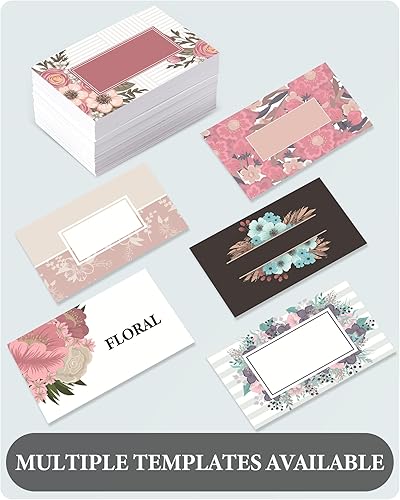 Miniatura 2 de Tarjetas de visita personalizadas con tu logotipo, tarjetas de visita personalizables en la parte delantera y trasera, 100 tarjetas de visita