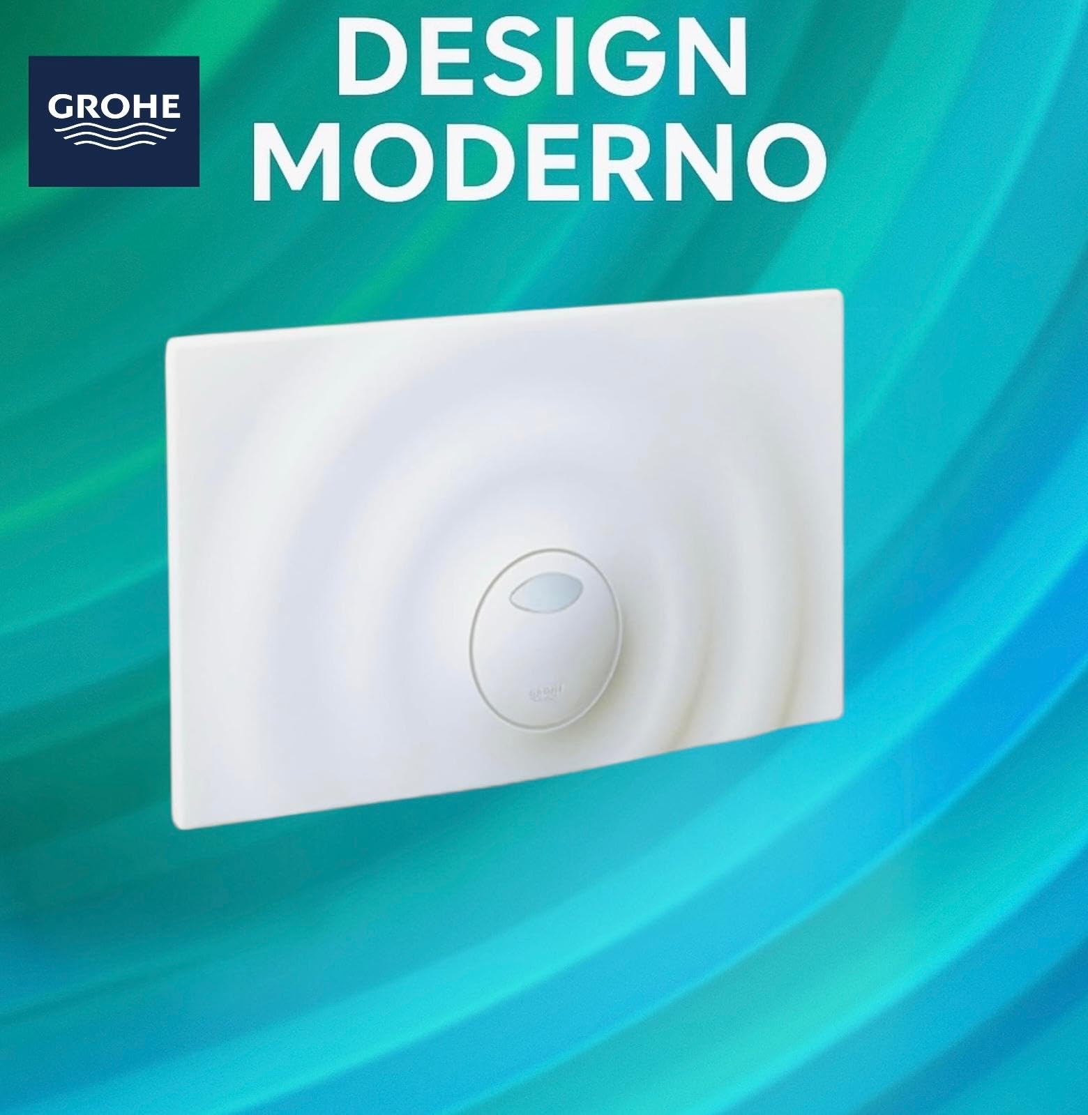 Placca per Cassetta di Scarico Grohe Dual Flush Bianca