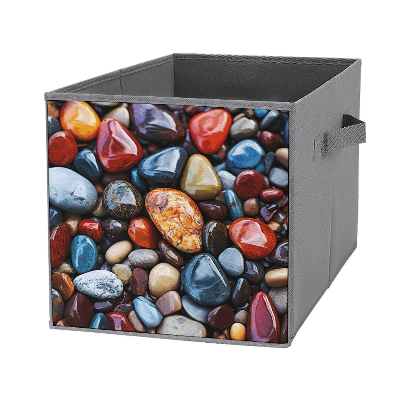 Bacs de rangement pour vêtements pliables imprimé hippie cube de rangement avec poignée